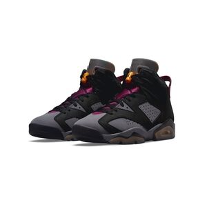 Jordan Retro 6 'Bordeaux' Sneakers - Black, Gray, Purple Size 13 W/OG Box 💜🖤🩶